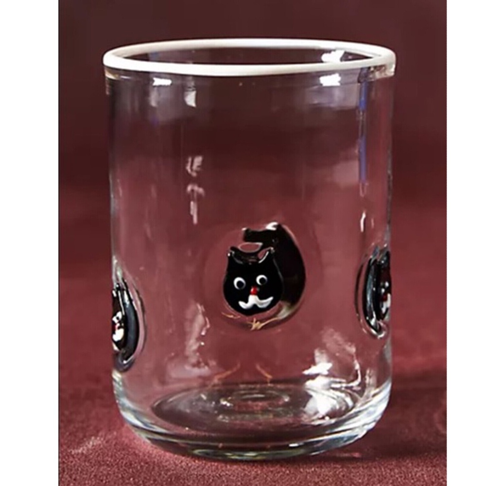 Anthropologie Cat Juice Glass